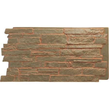Ekena Millwork Acadia Ledge Stacked Stone, StoneWall Faux Stone Siding Panel PNU24X48ALIM